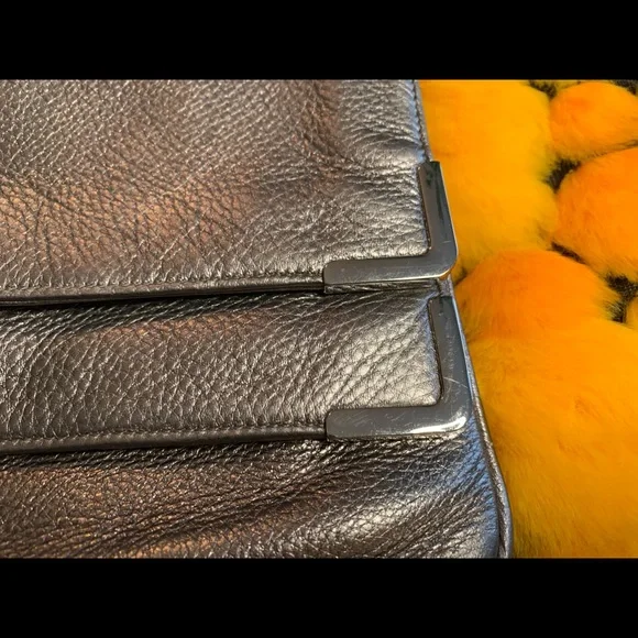 Michael Kors  Metallic Grey/Silver Leather Clutch - Picture 3 of 12